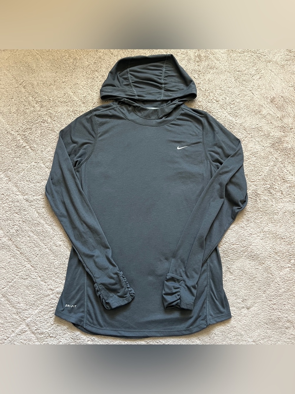 Nike Dri-Fit Running Hoodie Lightweight Sporty Gym Workout Yoga Pilates Sz M